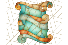Stained Glass Sea Creatures PNG Clipart, Ocean Fantasy Product Image 2