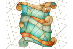 Stained Glass Sea Creatures PNG Clipart, Ocean Fantasy Product Image 2