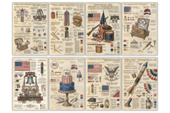 4th of July Junk Journal Pages Product Image 5