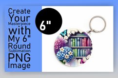 Creative Circle Design Keychain Template , Books Product Image 1