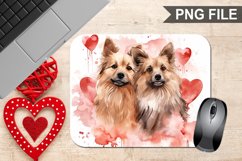 Dog Valentine's Day Sublimation Mouse Pad PNG Bundle Product Image 11