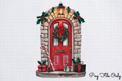 Christmas Door Sublimation Clipart PNG Product Image 1