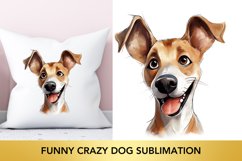 Funny Crazy Dog Sublimation, Dog Clipart Product Image 1