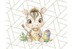 Safari Baby Animal Clipart PNG, Jungle Outfits Baby Animals Product Image 2