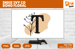 Indie Ivy Co Boho Floral Monogram Product Image 1