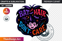 Cute Halloween Slogan Clipart PNG, halloween clipart, kawaii Product Image 1