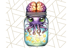 Halloween Monster Clipart PNG, Monsters in Jars, Spooky Png Product Image 2