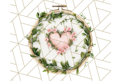 Floral Sewing Clipart PNG Vintage Sewing Elements Needlework Product Image 2
