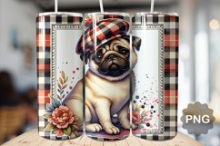 Flowers Dog Tumbler PNG Bundle, 25 Christmas Tumbler Wrap Product Image 4