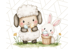 Spring Animal Ice Cream Clipart, Cute Pastel Animal PNG Product Image 2