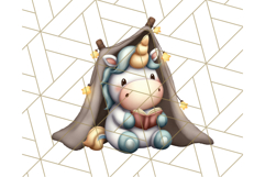 Magical Bookish Unicorn PNG Clipart Reading Books &amp; Stories Product Image 2