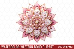 Watercolor Western Boho Clipart Product Image 1