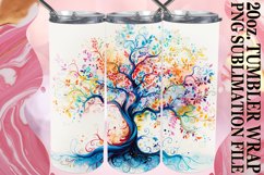 Radiant Blossom Tree Tumbler Wrap: 20oz Sublimation Product Image 1