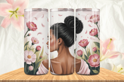 Black Girl Magic Black Woman Positive mind 20oz Tumbler wrap Product Image 1