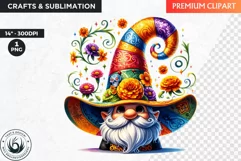 Sugar skull PNG, Mexican Day of the dead Gnome clipart Product Image 1