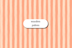 Peach and Cream Vertical Striped Seamless Pattern Product Image 1