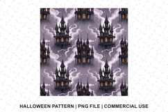 Halloween House Pattern Png | Sublimation | Digital Paper Product Image 1