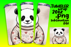 FASHIONABLE PNG for 20oz Tumbler , Valenines Animals Product Image 1