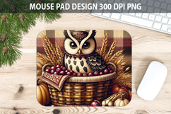 Owl Mouse pad Sublimation - Thanksgiving PNG Design Product Image 1