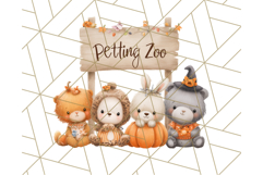 Creepy Carnival Halloween Clipart PNG with Hayride Art Product Image 2