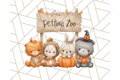 Creepy Carnival Halloween Clipart PNG with Hayride Art Product Image 2