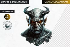 Demon Clipart, Halloween clipart, Demonic portrait clipart Product Image 1