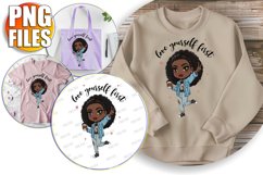 Whimsical TSHIRT Gift Magic, Afro Woman Product Image 1
