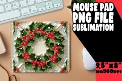 Unique Desk Mat Sublimation PNG, 3D Xmas Product Image 1