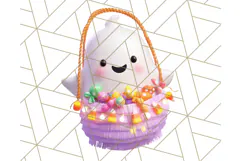 Halloween Neighborhood Clipart PNG for Trick or Treat Product Image 2