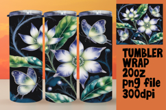 20oz Tumbler Template for Any Occasion , Flowers Product Image 1