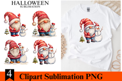 4 Christmas Gnome Clipart PNG | Merry Christmas Png Product Image 1