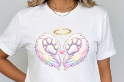 Dog Angel Wings Clipart Set PNG | Rainbow Bridge Pet Product Image 5