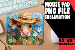 Vibrant Cow Pattern Mousepad Product Image 1