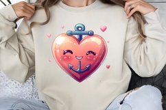 Maritime Valentine Clipart PNG Product Image 1