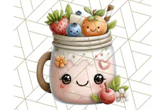 Fruit Doodles Clipart, Cute Cartoon Fruit PNG, Kawaii Food Product Image 2