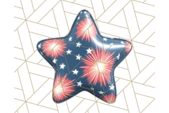 Patriotic Star Clipart PNG, Stars 4th of July PNG Graphic Product Image 2