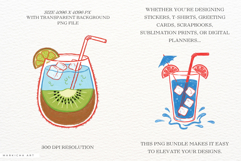 Doodle Summer Drinks Clipart Product Image 2