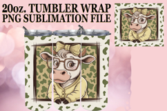 Sweet memories 20oz tumbler wrap, Cute Cow Product Image 1