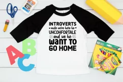 Introverts Unite We're Here SVG, Anti Social SVG Design Product Image 2