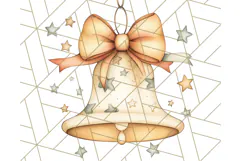 Vintage Christmas Ornaments and Presents PNG Holiday Clipart Product Image 2