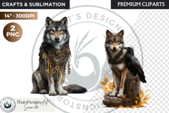 Watercolor Mystic Wols Fantasy Clipart PNG Graphics Product Image 1