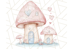 Pastel Blue Fairy Garden Clipart, Enchanted Cottagecore Png Product Image 2