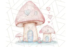 Pastel Blue Fairy Garden Clipart, Enchanted Cottagecore Png Product Image 2
