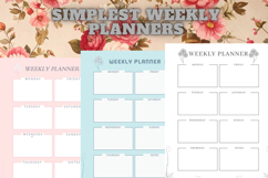 best simplest weekly planner freebie 42,free Weekly planners Product Image 2