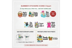 Summer Stickers Icons Clipart PNG, 32 Summer Activity Product Image 6