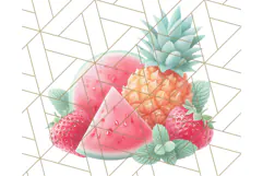 Pink and Mint Summer Clipart PNG Beach Icons, Summer Fun Png Product Image 2
