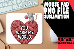 SWEET mouse pad Innovative PNG, Valentines Day Product Image 1