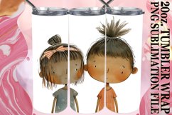 Boho Wonderland Kids Tumbler Wraps 20oz Product Image 1