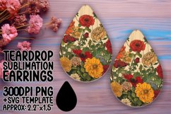 Vintage-Inspired Retro Earring Selection PNG Product Image 1