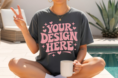 summer tshirt mockup, beach mockup, outdoor mockup Product Image 3